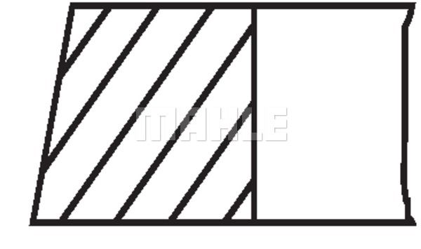 WILMINK GROUP Комплект поршневых колец WG1200255